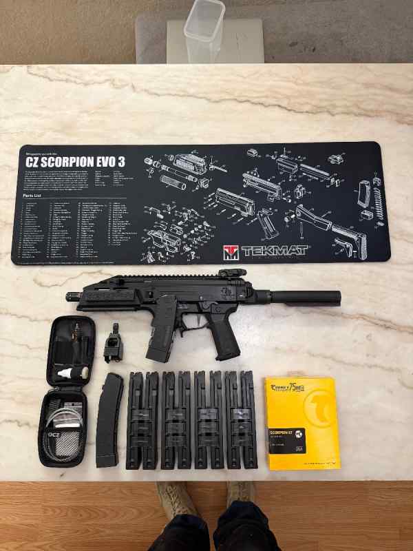 CZ Scorpion Evo3 bundle+upgrades 