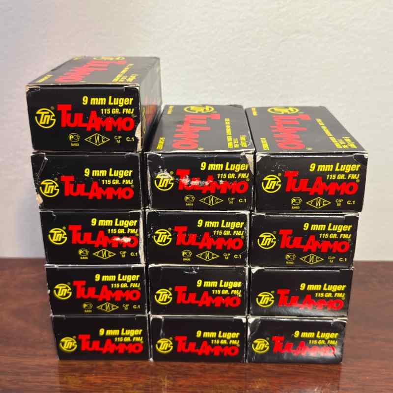 9mm Ammo 115 Grain Full Metal Jack