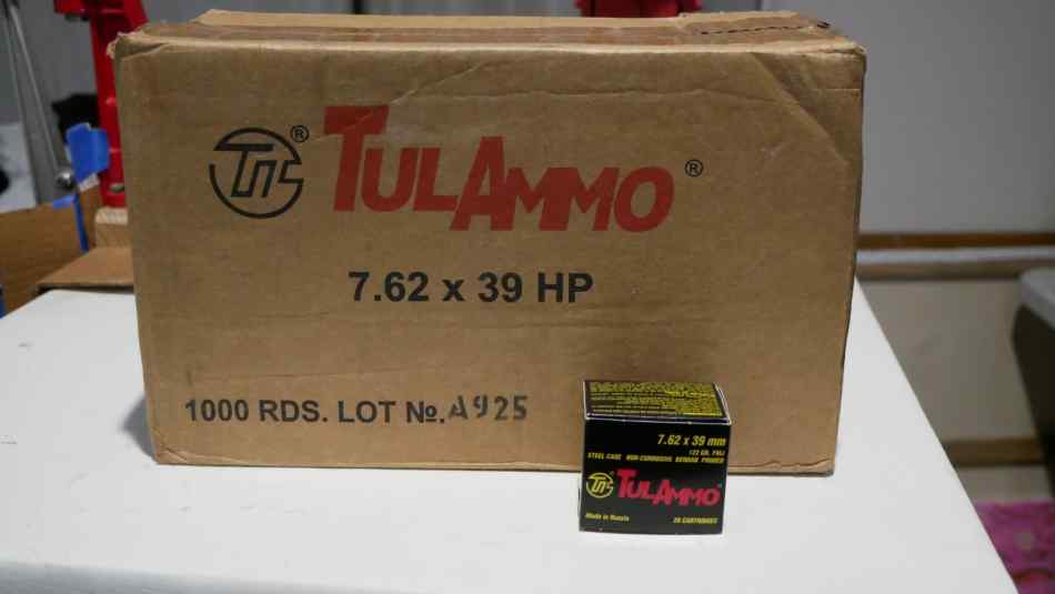TulAmmo, 7.62x39mm, HP, 122 Grain, 5000+ Rounds