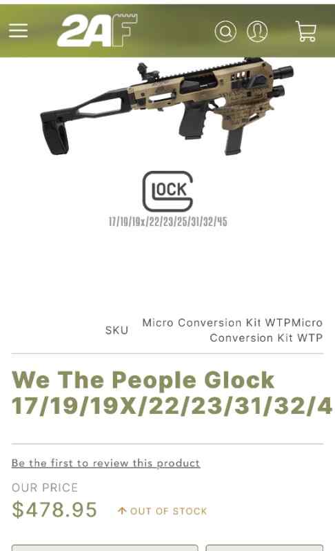 ''We The People' rare custom MCK kit